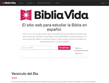 Tablet Screenshot of bibliavida.com